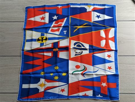 louis vuitton cup 2000 scarf|Louis Vuitton Cup 2000 Limited Edition Silk Neck Scarf Gavroche .